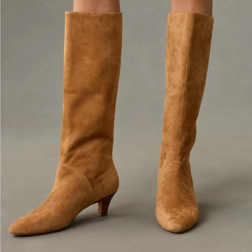 Anthropologie Silent D Erena Kitten Heel Suede Boot SZ 41 NIB - Picture 4 of 5